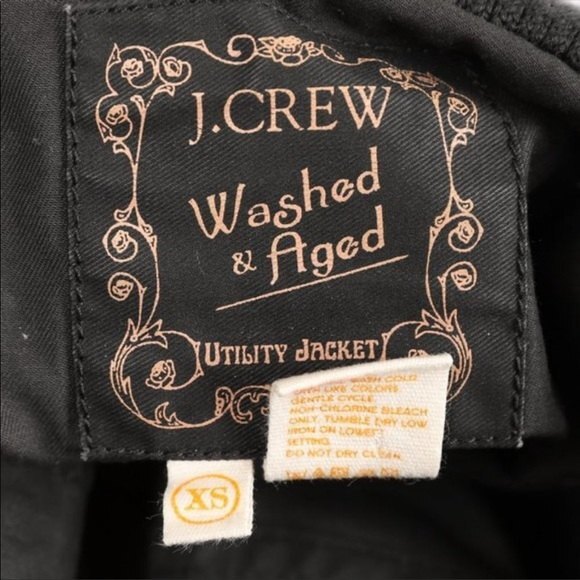 EC J. Crew Washed And Aged Waxed Utility Jacket Coat Size XS - Picture 8 of 8